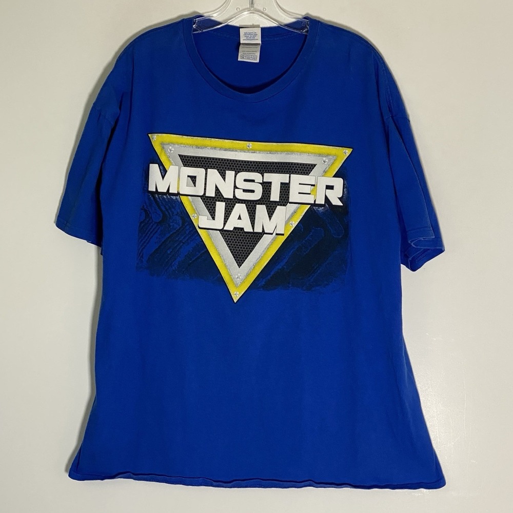 Monster Jam T Shirt Unisex 2XL Blue Graphic Print Delta Pro Weight Truck Show 2X